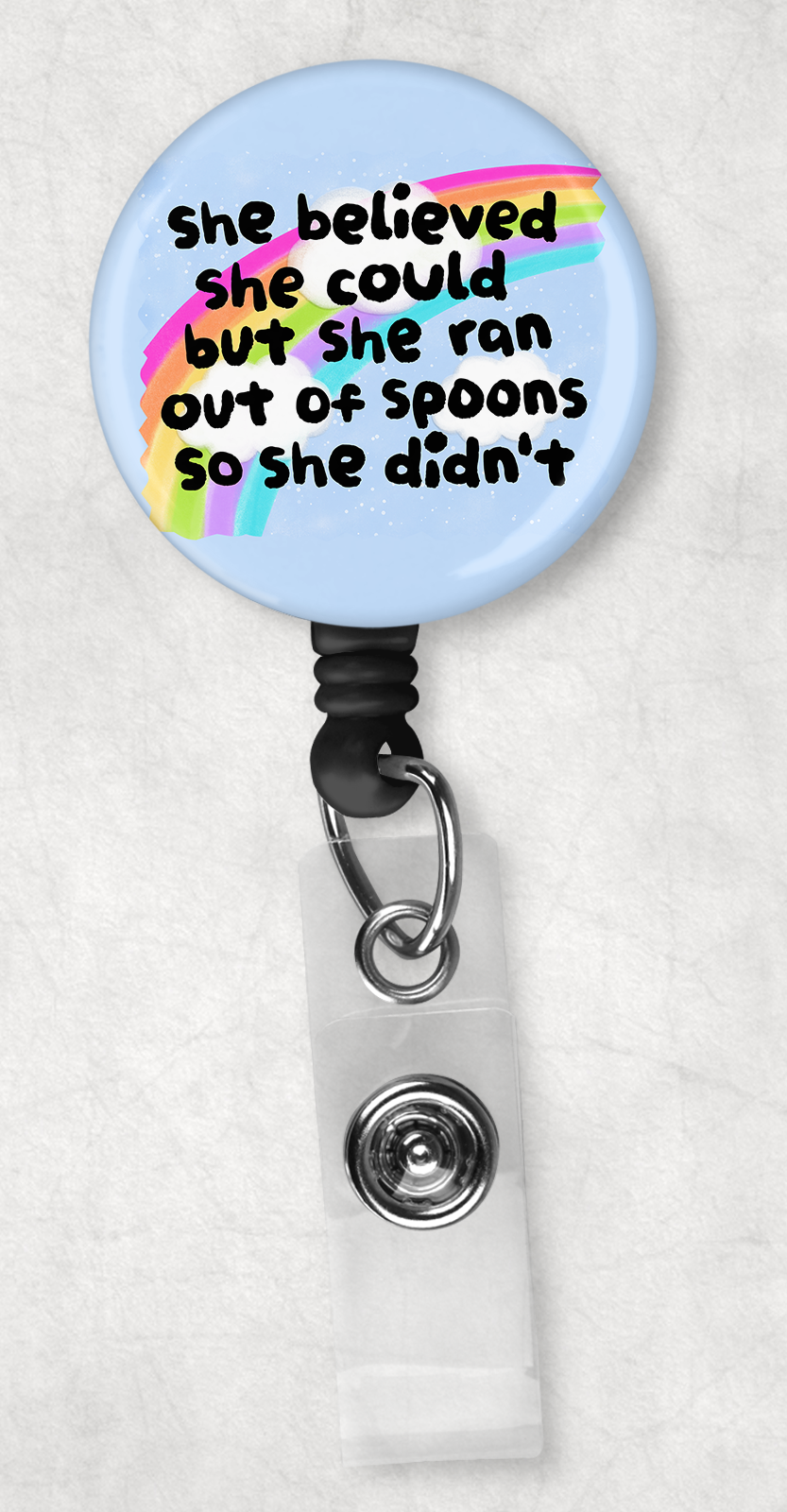 she ran out of spoons