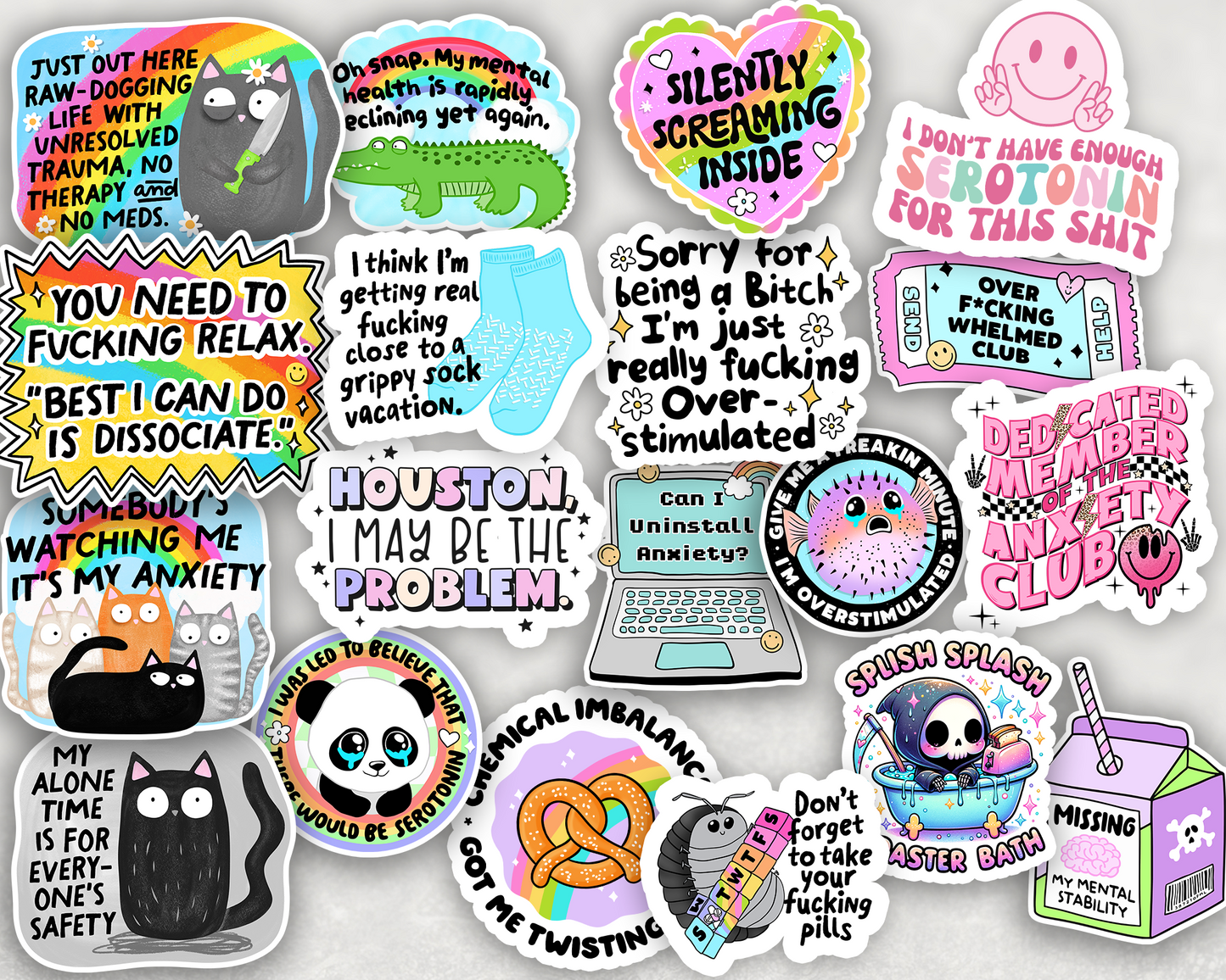 Mental Health Sticker Pack