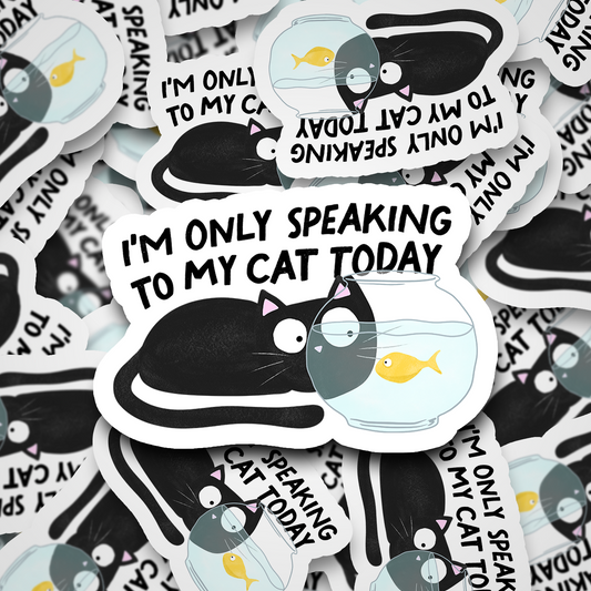 only speaking to my cat