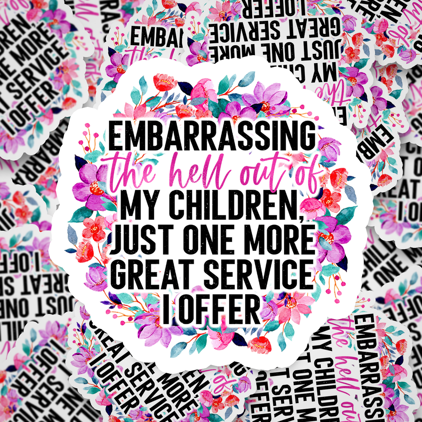 embarrassing my kids