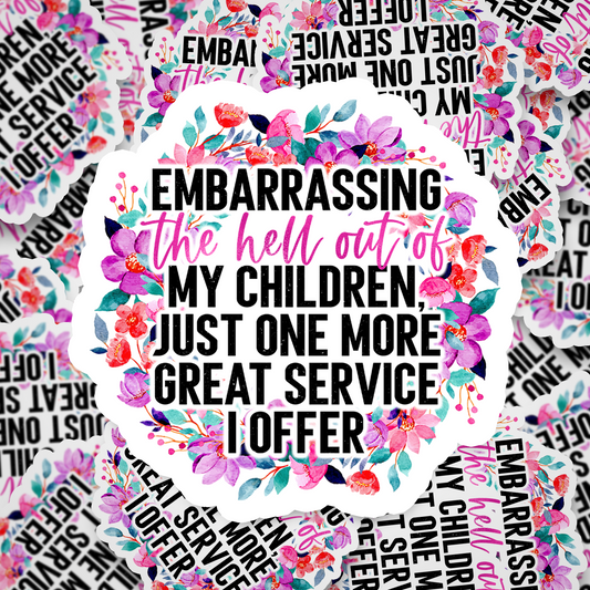 embarrassing my kids