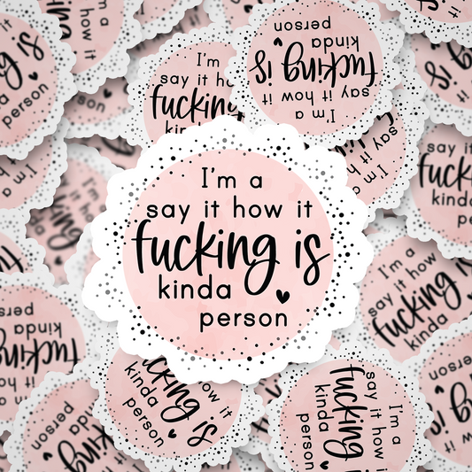 say it how it is