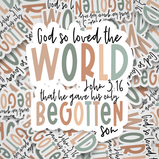god so loved the world