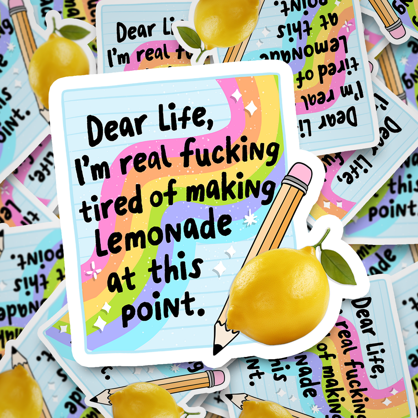 tired of making lemonade