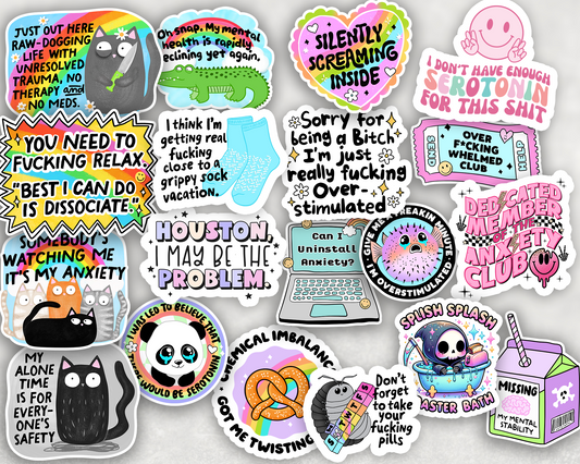 Mental Health Sticker Pack